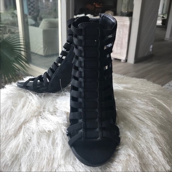 NWOT CANDIE’S Caged Gladiator Sandal Heels Size 7 - Picture 5 of 8